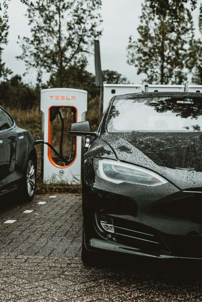 Tesla Charging in rain